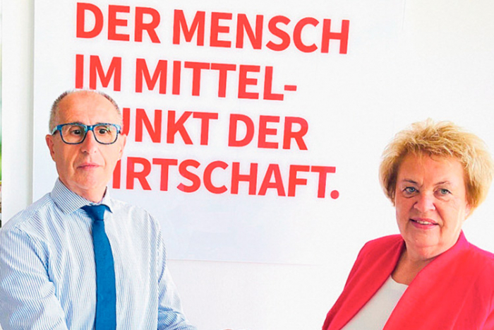 Südburgenlandmanager KR Werner Unger und LT-Präsidentin Verena Dunst. 