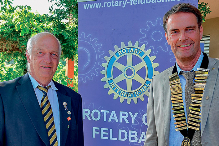 Hannes Hofmann und Martin Heine vom Rotary Club Feldbach.