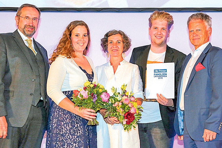 Auszeichnung als „Burgenlands bestes Familienunternehmen”. 