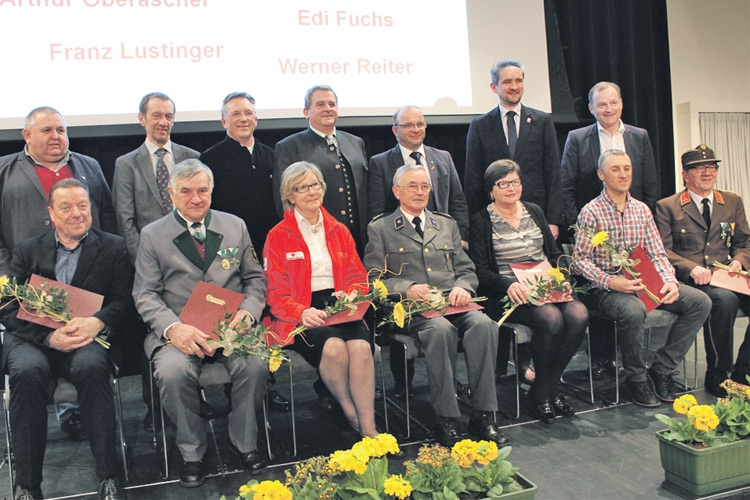 Sieben besonders wertvolle Menschen standen als Bad Radkersburger und Bad Radkersburgerinnen des Jahres 2017 im Mittelpunkt des Bürgermeister-Empfanges.
