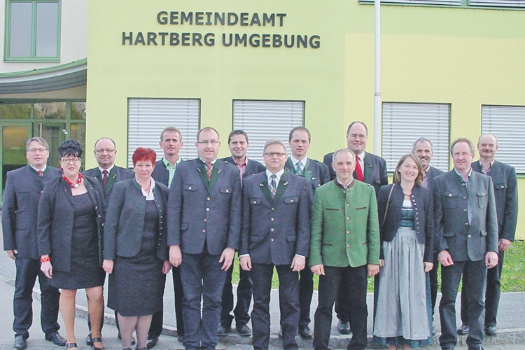 Der Gemeinderat mit dem Gemeindevorstand von Hartberg Umgebung.