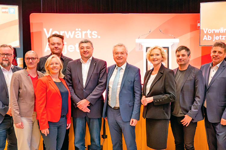 Die Spitzenkandidatinnen und Spitzenkandidaten der SPÖ Steiermark für die Wahlen im Herbst.