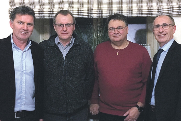 Von links: Südburgenland-Manager KR Werner Unger, Bürgermeister Franz Kern, Unternehmer Erwin Niederer und Initiator Ernst Mayer.