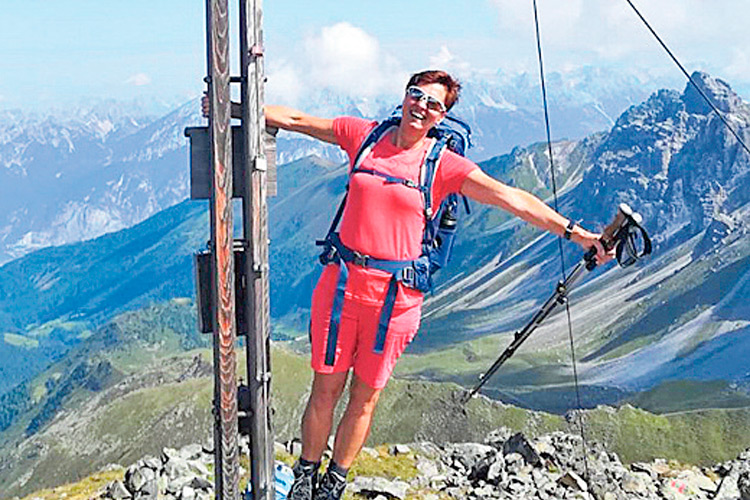 Anita Herzog findet ihren Ausgleich beim Sport. Den Stubaier Höhenweg mag sie sehr.