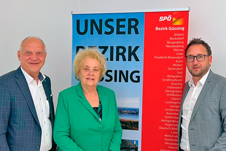 LAbg. Wolfgang Sodl, LAbg. Verena Dunst und SPÖ-Bezirksvorsitzender Bgm. Jürgen Dolesch sprachen über die aktuellen Entwicklungen.