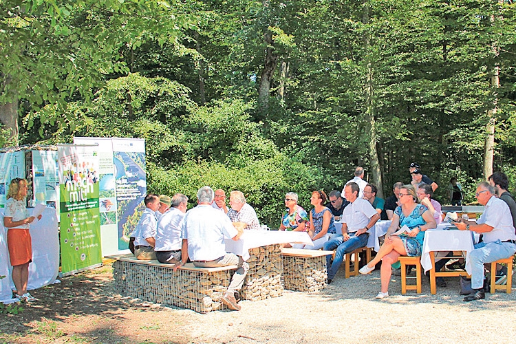 Treffpunkt „Unteres Murtal” Halbenrain mit den Bürgermeistern der Biosphärenparkgemeinden. 