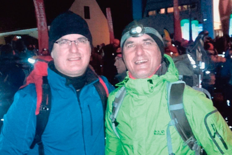 Michael und Gerald Mandl aus Bad Gleichenberg waren dabei: 60 km in 12,5 Stunden. 