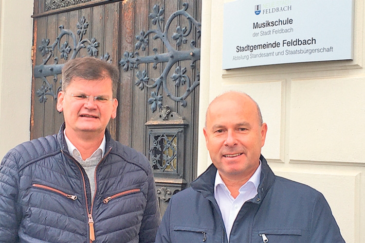 (v.l.:) Vizebürgermeister Dr. Bernhard Koller und Stadtrat Andreas Rinder plädieren für die Einbindung der Musikschule. 