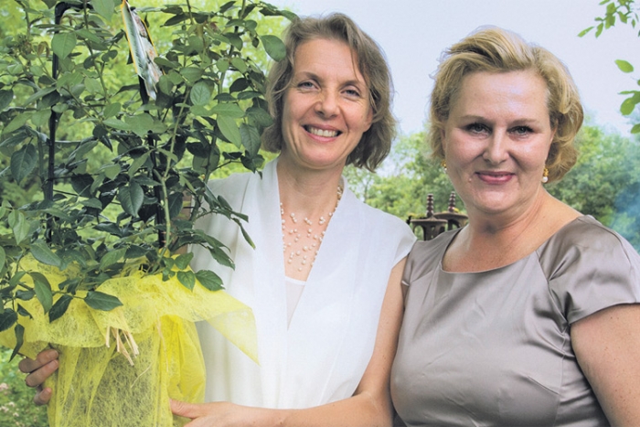 (v.l.) Michaela Böhm mit der neuen Präsidentin Barbara Hitzl.