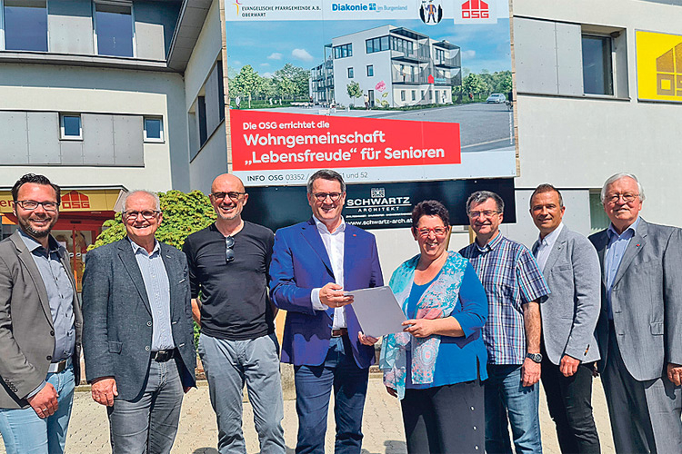 Dr. Alfred Kollar und Pfarrerin Sieglinde Pfänder präsentieren das vielversprechende Projekt am alten OSG-Standort in Oberwart.