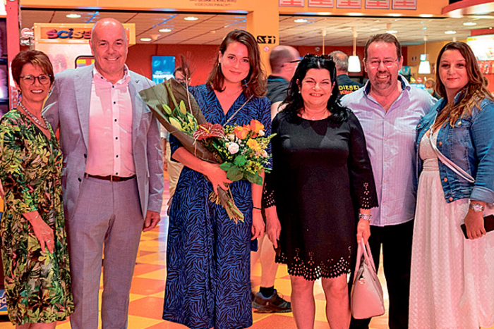 Kristina Schranz (3.v.l.) mit einigen Ehrengästen bei der Burgenland-Premiere ihres neuen Dokumentarfilms.