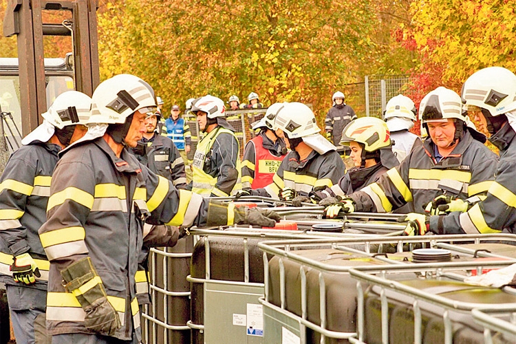 656 Feuerwehrmänner und -frauen waren bei der KHD-Großübung. 