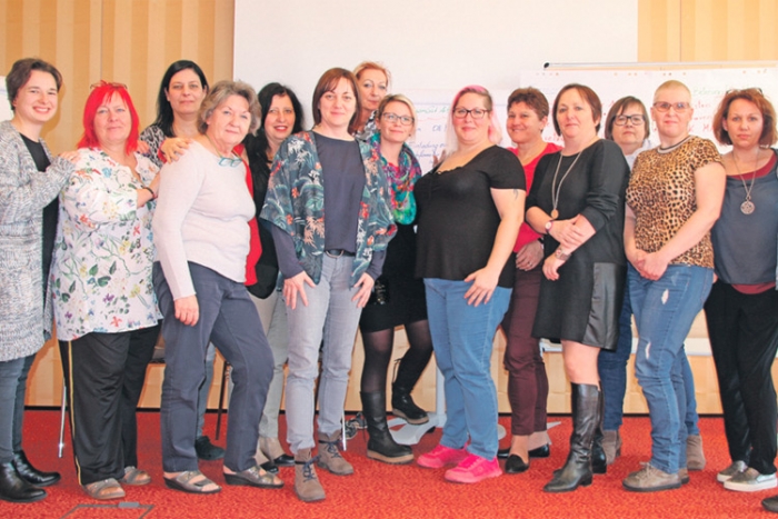 15 Frauen bei der dreitägigen Jahresklausur in Stegersbach.