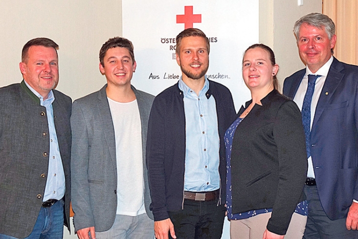 Das neue Team der Ortsstellenleitung des Roten Kreuzes in Gleisdorf. 