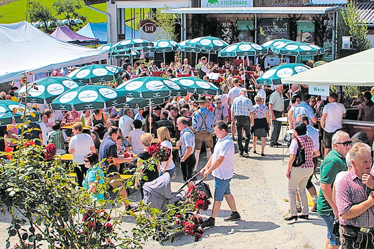Zahlreiche Besucher tummelten sich am Kraftspende-Kirtag in Koglhof und genossen das Fest.