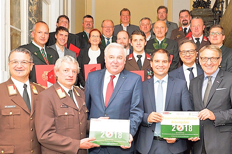 Das Land Steiermark, der Landesfeuerwehrverband und die Wirtschaftskammer haben „Feuerwehrfreundliche Betriebe” ausgezeichnet.