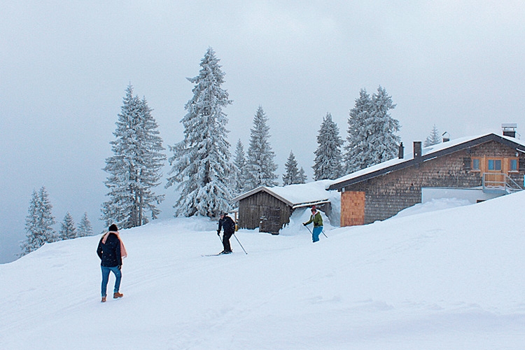 Ein herrliches Bergpanorama bietet die Tölzer Hütte auf 1500 Metern auf dem Brauneck. 