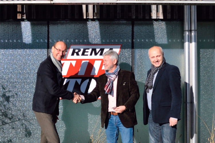 Stadtwerke GF Mag. Stefan Lorenzoni,  REMA GF Werner Haidacher und Ökopark Bereichsleiter Ing. Mag. Markus Hummer (von links).